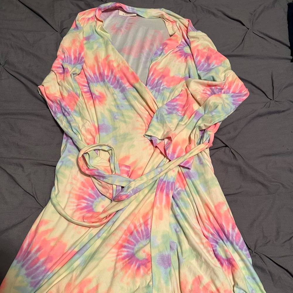 Tie dye robe